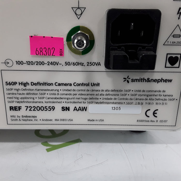 Smith & Nephew 560P     72201919 High Definition Camera System