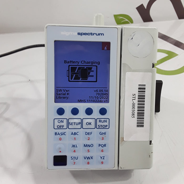 Baxter Healthcare Sigma Spectrum 6.05.14 w/o Battery Infusion Pump