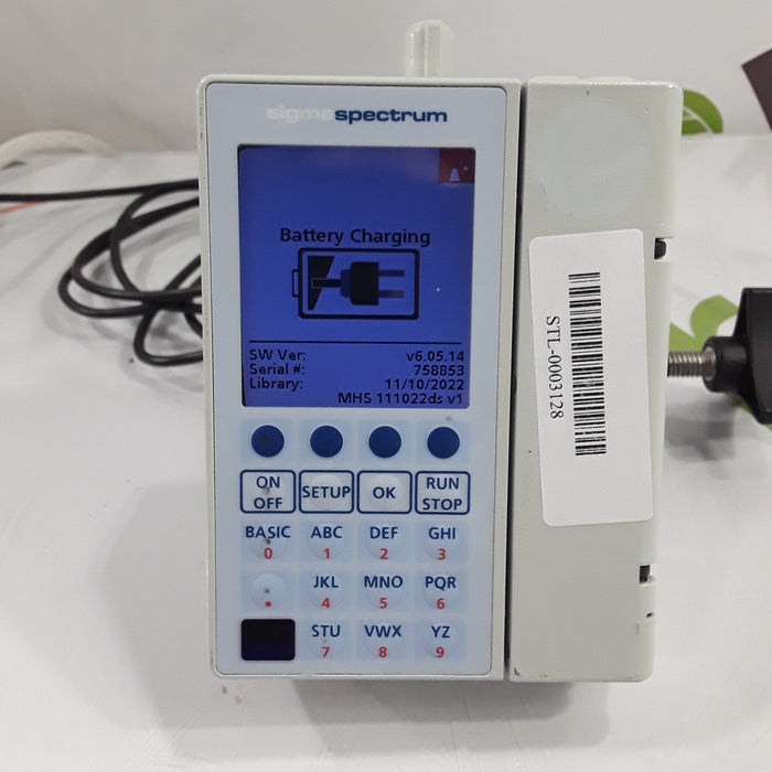 Baxter Healthcare Sigma Spectrum 6.05.14 w/ B/G Battery Infusion Pump
