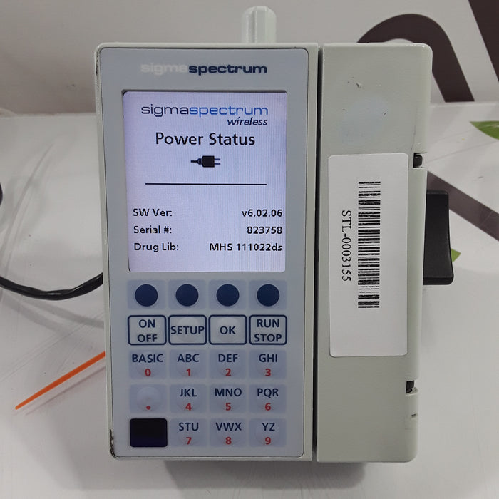Baxter Sigma Spectrum 6.02.06 with B/G Battery Infusion Pump