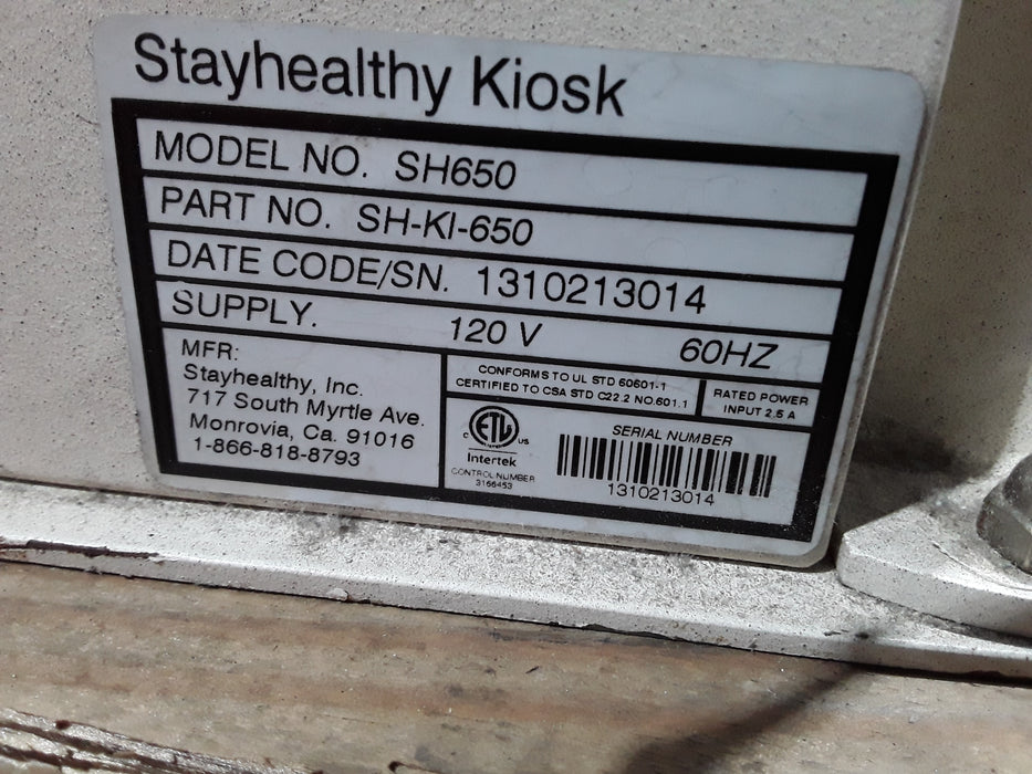 StayHealthy SH650 Kiosk