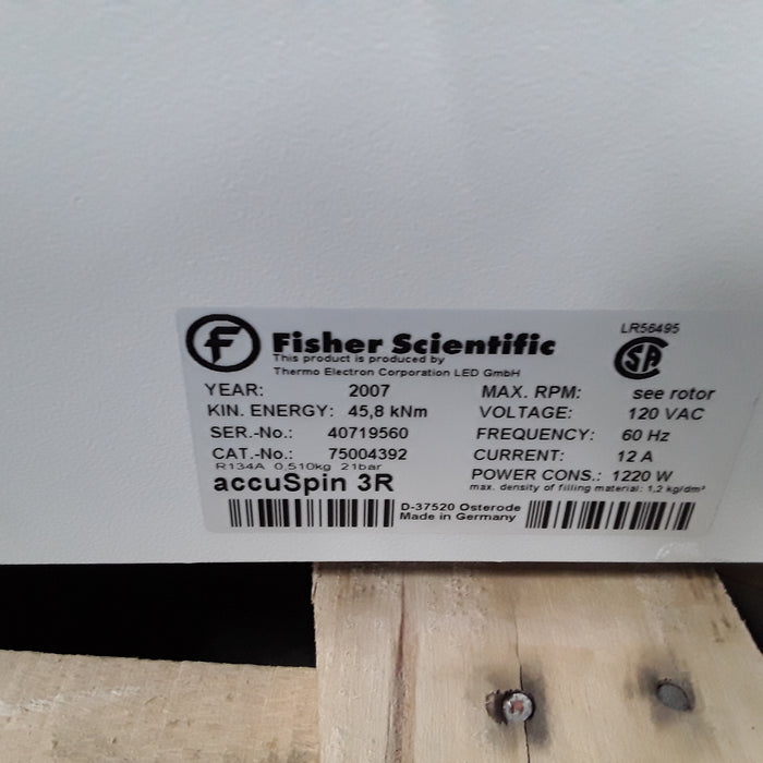 Fisher Scientific accuSpin 3R Centrifuge