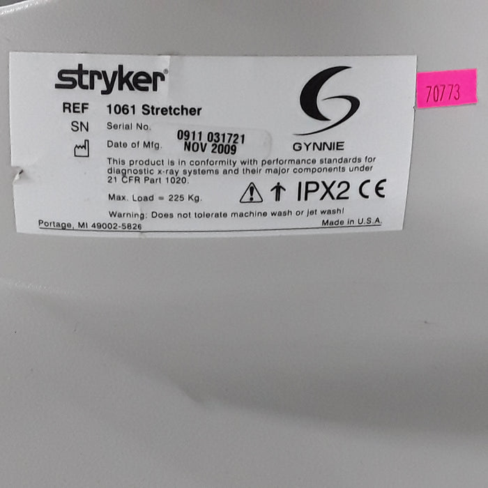 Stryker Medical 1061 Stretcher