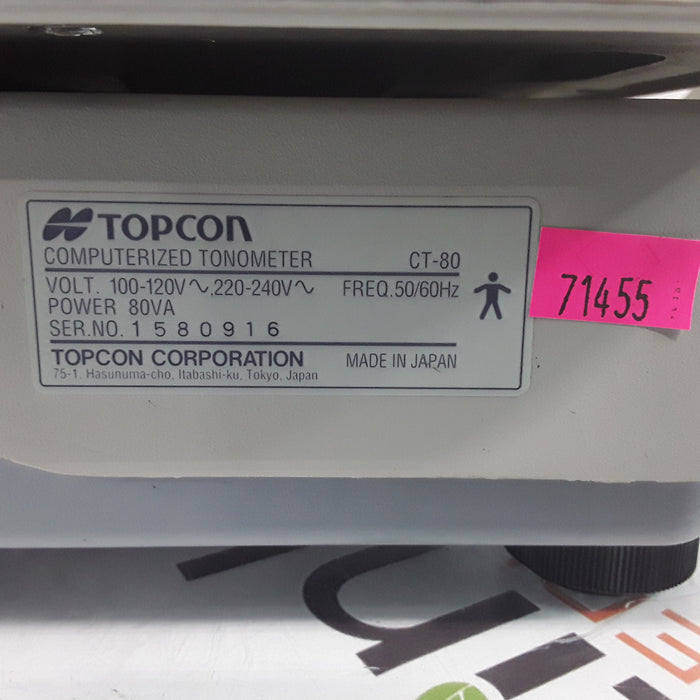 Topcon Medical CT-80 Computerized Tonometer