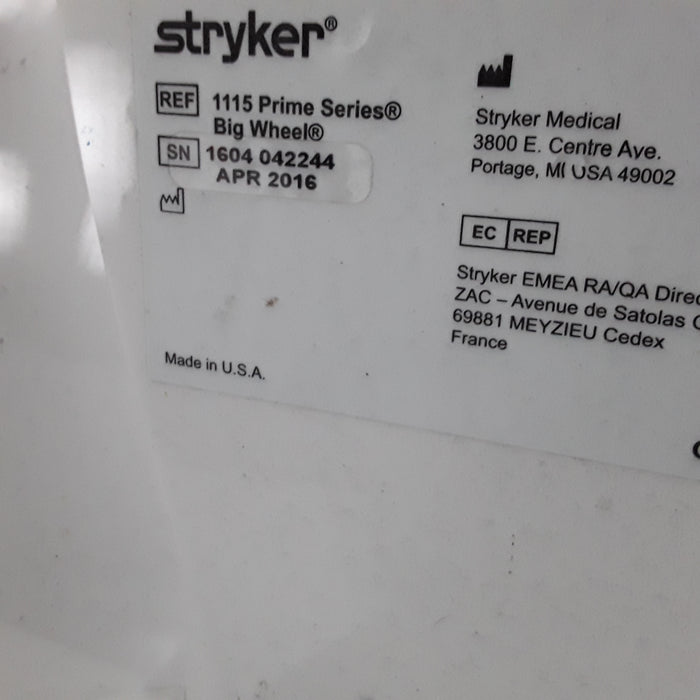 Stryker Medical 1115 Big Wheel Glideaway Stretcher