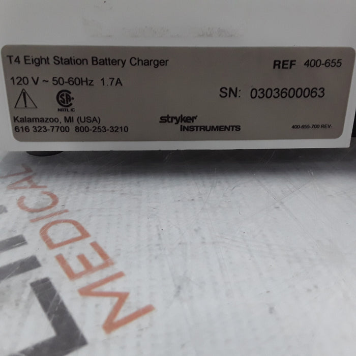 Stryker Medical 400-655 T4 Eight Station Battery Charger