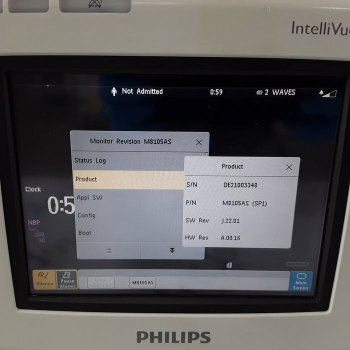 Philips IntelliVue MP5SC Fast SpO2, NIBP Spot Check Monitor