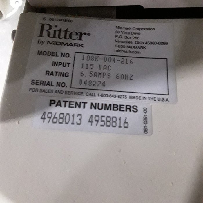 Ritter 108 Medical Examination Table