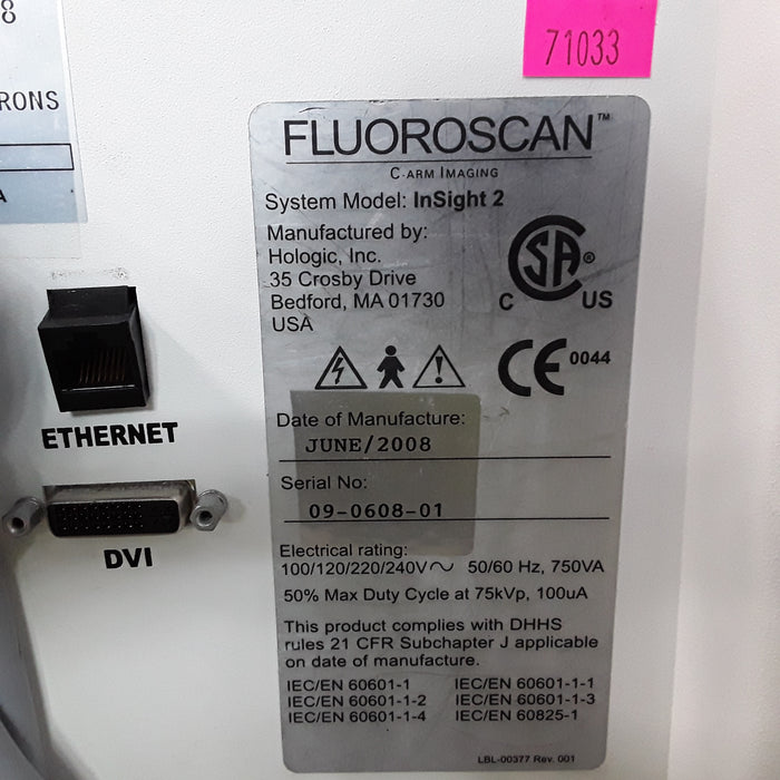 Hologic, Inc. InSight Fluoroscan C-Arm