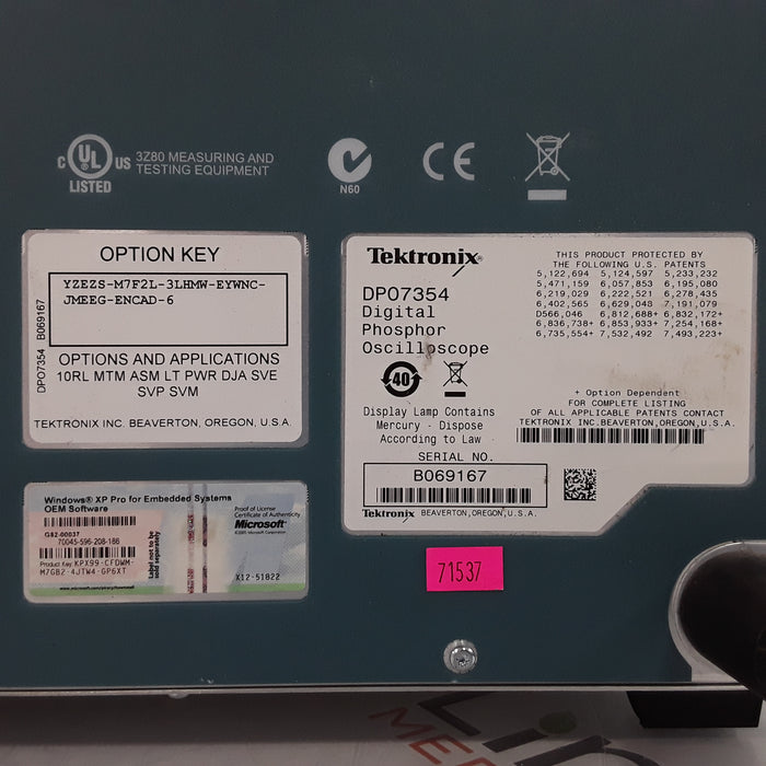 Tektronix DPO 7354 Digital Phosphor Oscilloscope