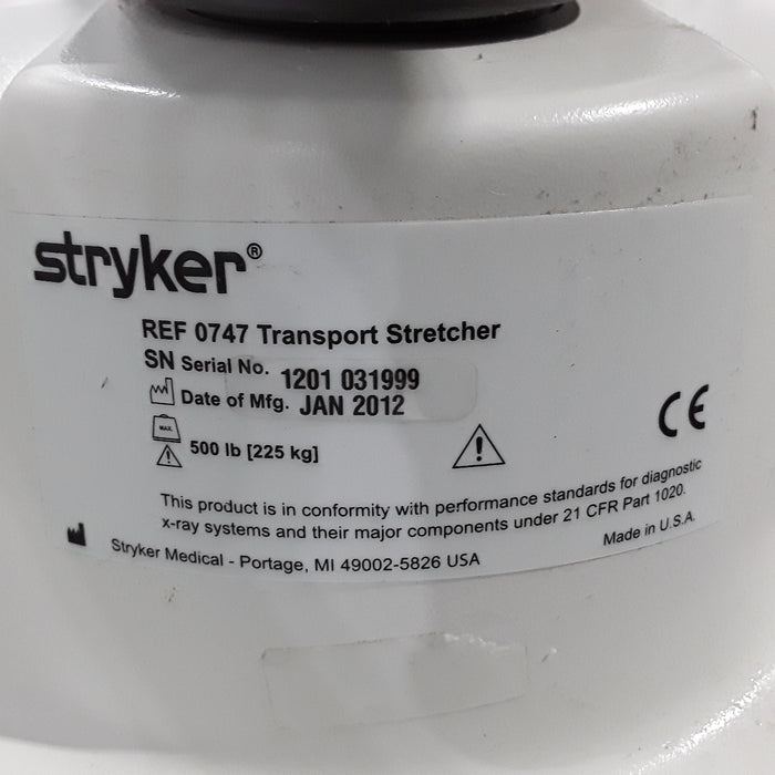 Stryker Medical 0747 Transport Stretcher