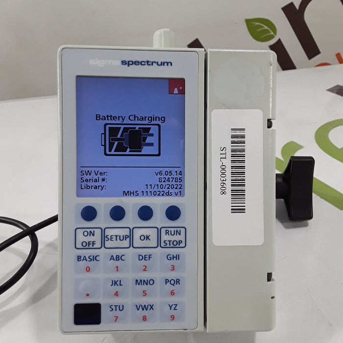 Baxter Healthcare Sigma Spectrum 6.05.14 with B/G Battery Infusion Pump