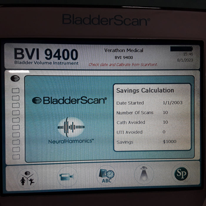 Verathon Medical, Inc BVI 9400 Bladderscan