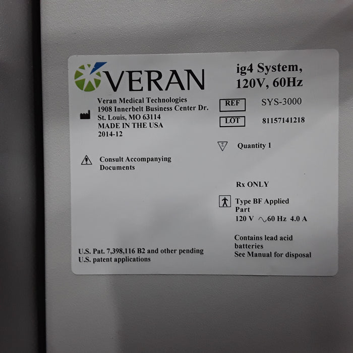Veran Medical Technologies ig4 System Sys-3000 Navigation System