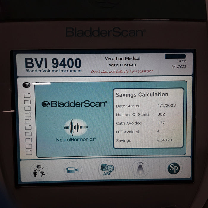 Verathon Medical, Inc BVI 9400 Bladderscan