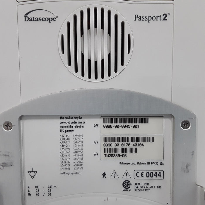 Datascope Passport 2 w/CO2 Patient Monitor