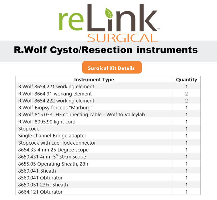 Richard Wolf Surgical Cystoscope Set