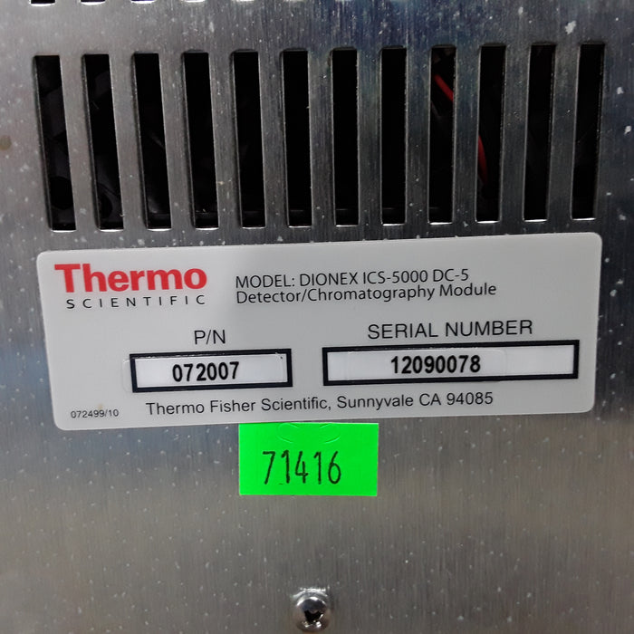 Thermo Scientific ICS 5000 Model DC-5 Detector/Chromatography Module