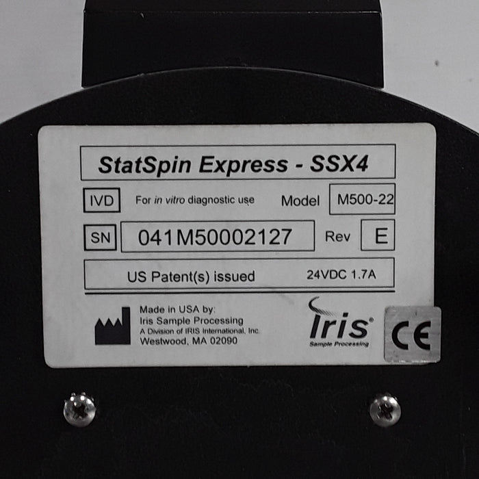 IRIS Medical StatSpin Express SSX4 M500-22 Benchtop Centrifuge