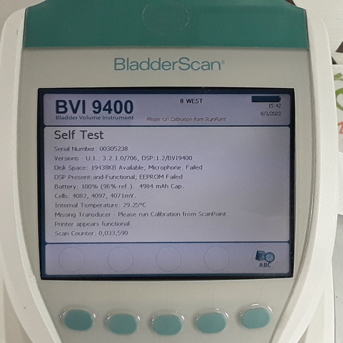 Verathon Medical, Inc BVI 9400 Bladderscan