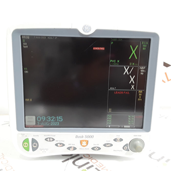 GE Healthcare Dash 5000 - Masimo SpO2 Patient Monitor