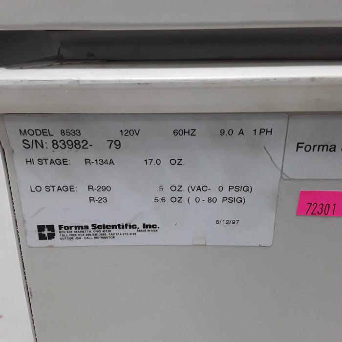 Forma Scientific 8533 High Performance Plasma Freezer