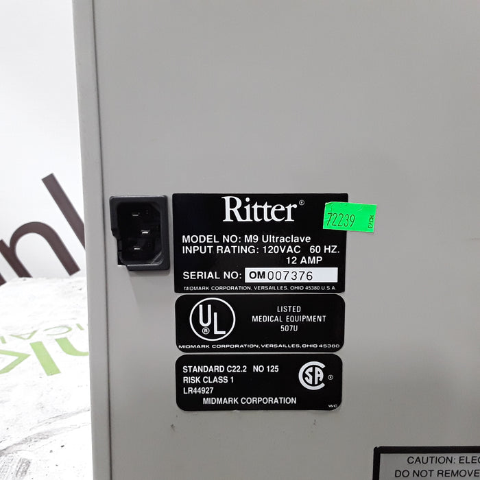 Ritter M9-001 UltraClave Autoclave Sterilizer