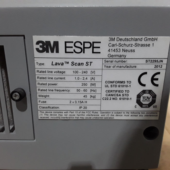 3M ESPE LavaScan ST Dental Lab Scanner