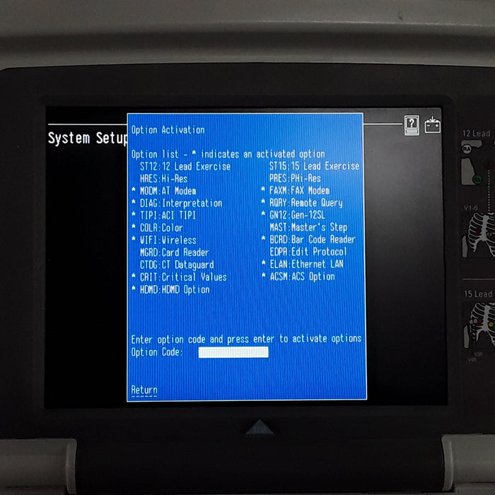 GE Healthcare MAC 5500 HD without CAM Module ECG System