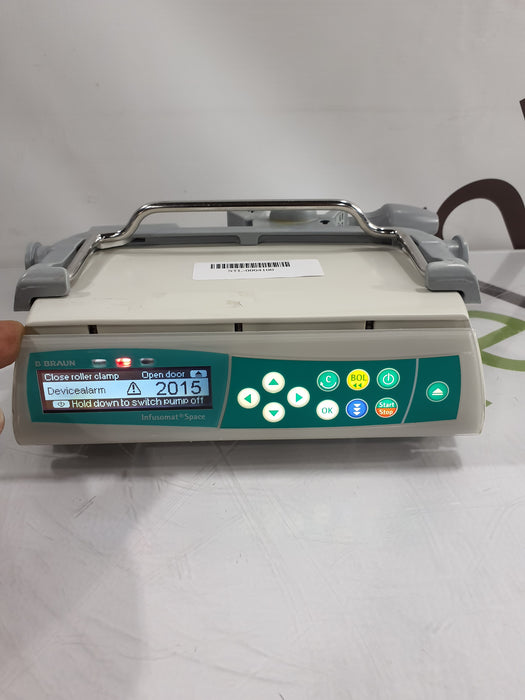 B. Braun Infusomat Space w/Pole Clamp Infusion Pump