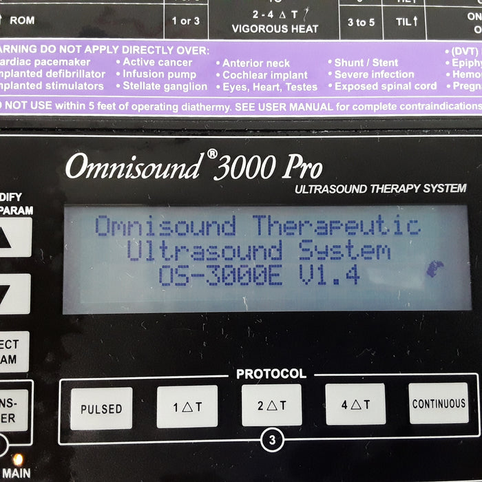 Accelerated Care Plus Corp ACPL Omnisound 3000 Pro Therapeutic Ultrasound System