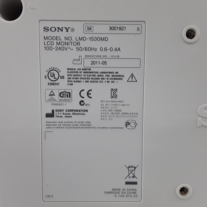 Sony LMD-1530MD Monitor