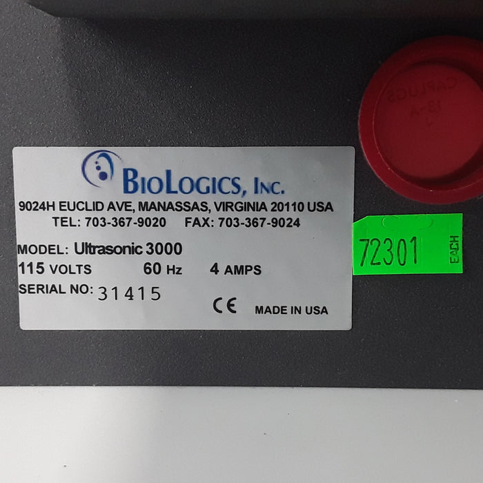 BioLogics Inc Model 3000 Ultrasonic Homogenizer