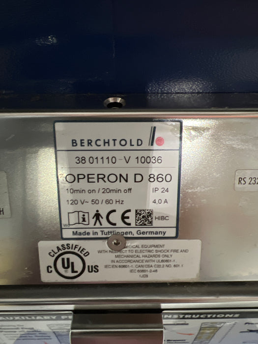 Berchtold Operon D 860 Surgical Table