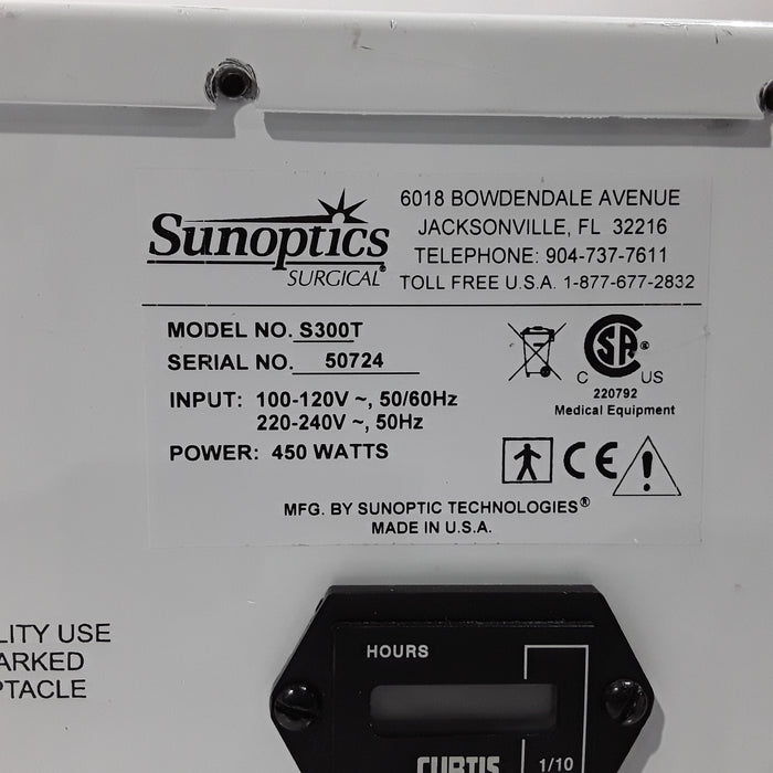 Sunoptics Surgical S300T Titan Light Source