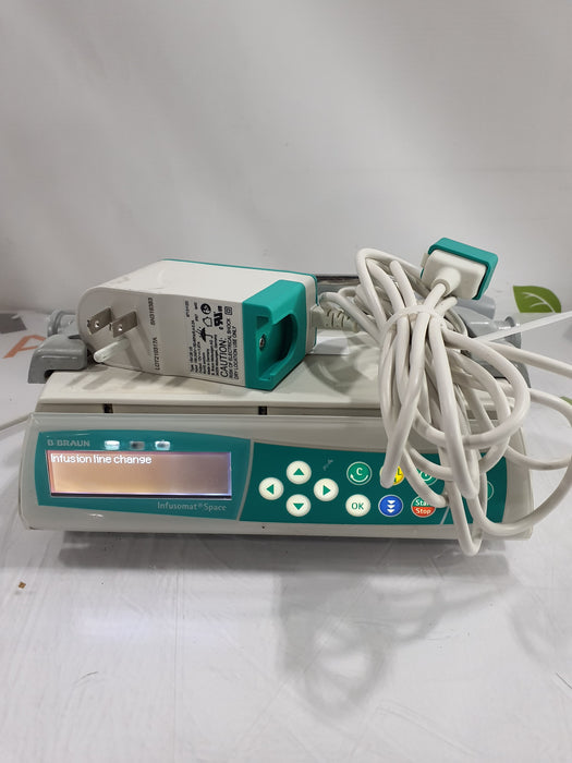 B. Braun Medical Inc. Infusomat Space w/Pole Clamp & AC Adapter Infusion Pump
