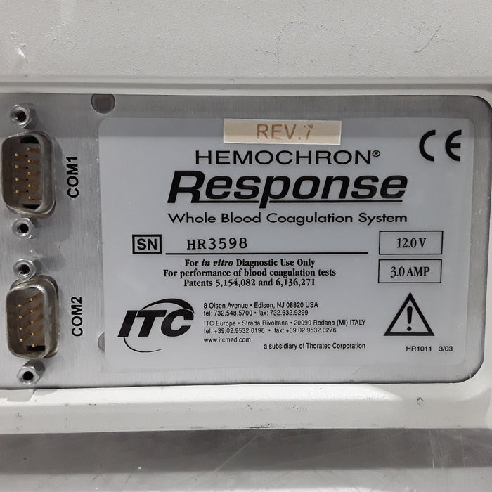 Hemochron Response Whole Blood Coagulation System