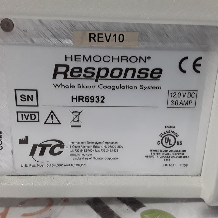 Hemochron Response Whole Blood Coagulation System