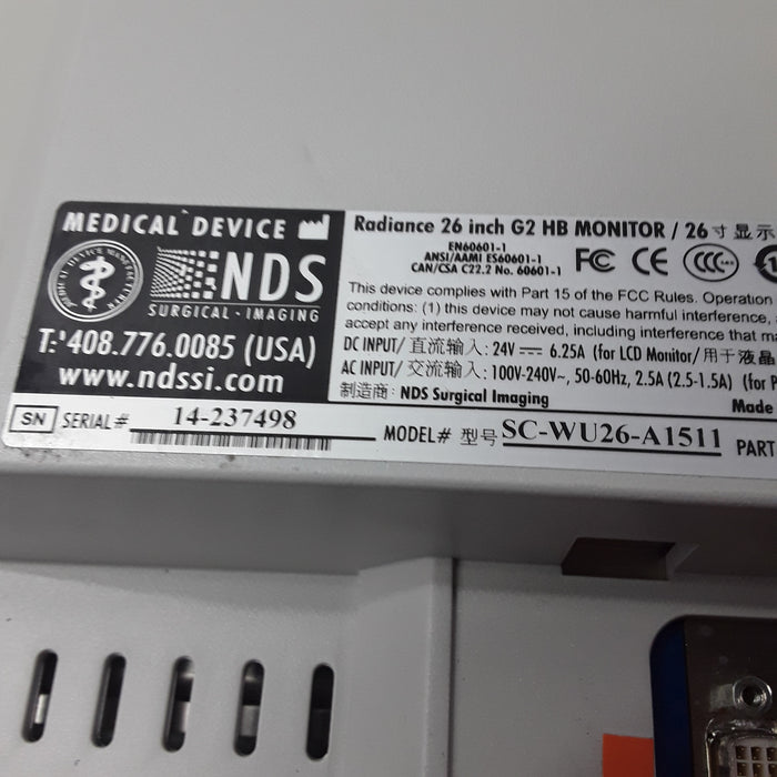 NDS Surgical Imaging SCWU26A1511 26" Medical Monitor