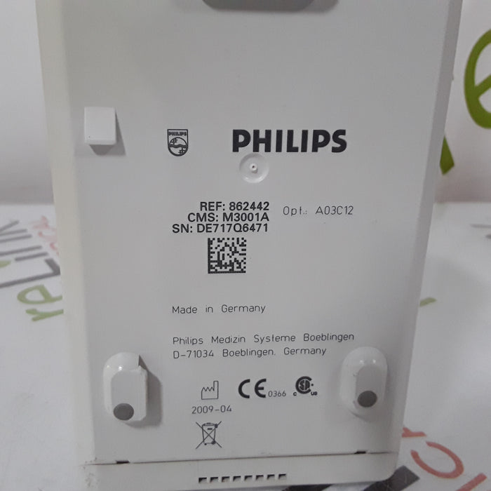 Philips M3001A-A03C12 Masimo SpO2, NIBP, 12 lead ECG, Temp, IBP MMS Module