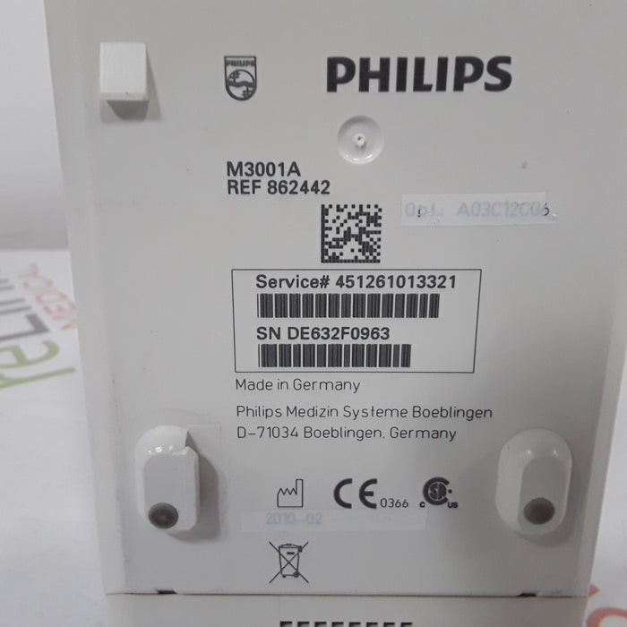 Philips M3001A-A03C12 Masimo SpO2, NIBP, 12 lead ECG, Temp, IBP MMS Module