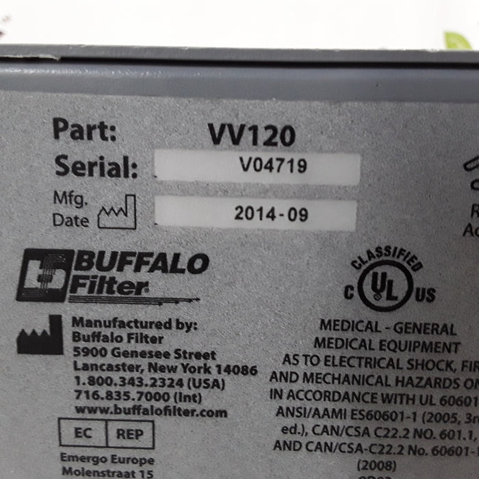 Buffalo Filter ViroVac Smoke Evacuation System