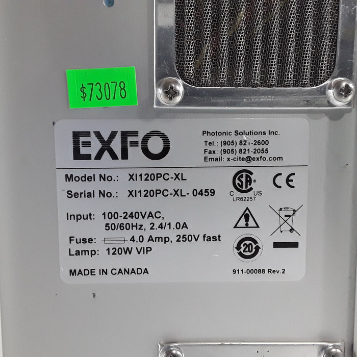 Exfo Exfo Xl120PC-XL X-Cite Fluorescence Illumination Unit Surgical Equipment reLink Medical