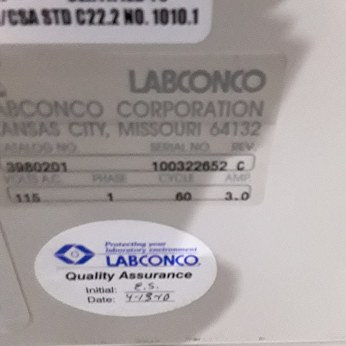 LabconCo Corp Purifier Class I Safety Enclosure Fume Hood
