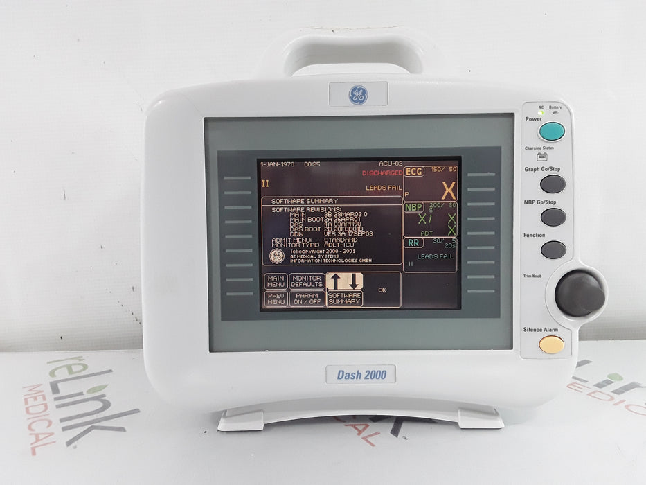 GE Healthcare Dash 2000 Patient Monitor