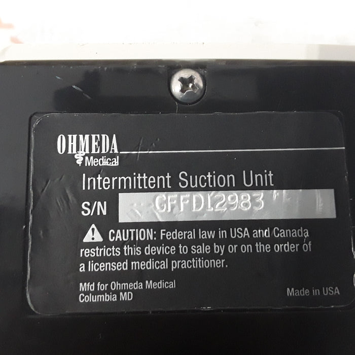 Ohmeda Medical 200 Intermittent Suction Unit