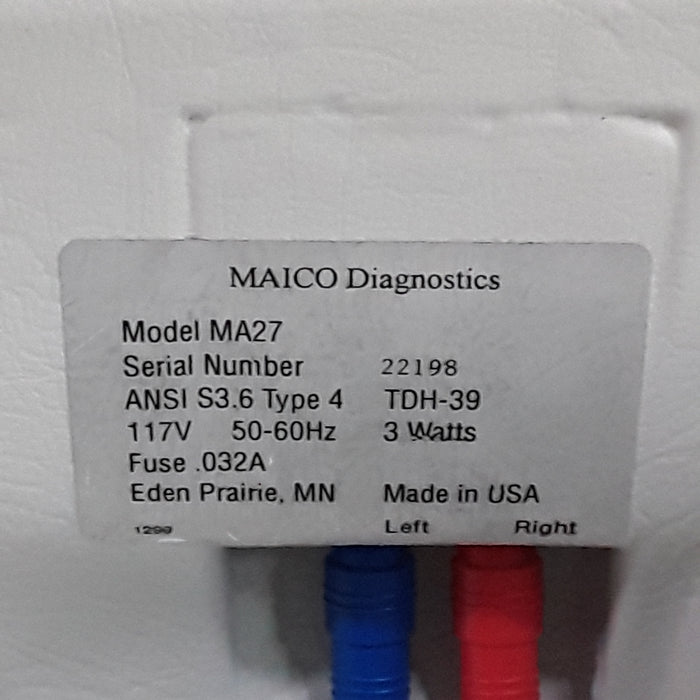 Maico MA27 Air Conduction Audiometer