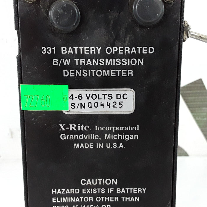 X-Rite 331 Transmission Densitometer