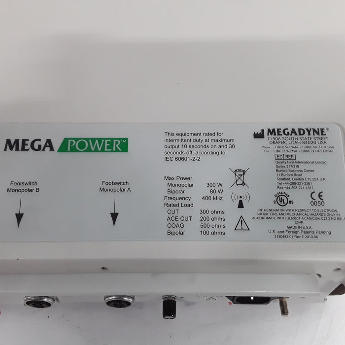 Megadyne Mega Power Electrosurgical Unit