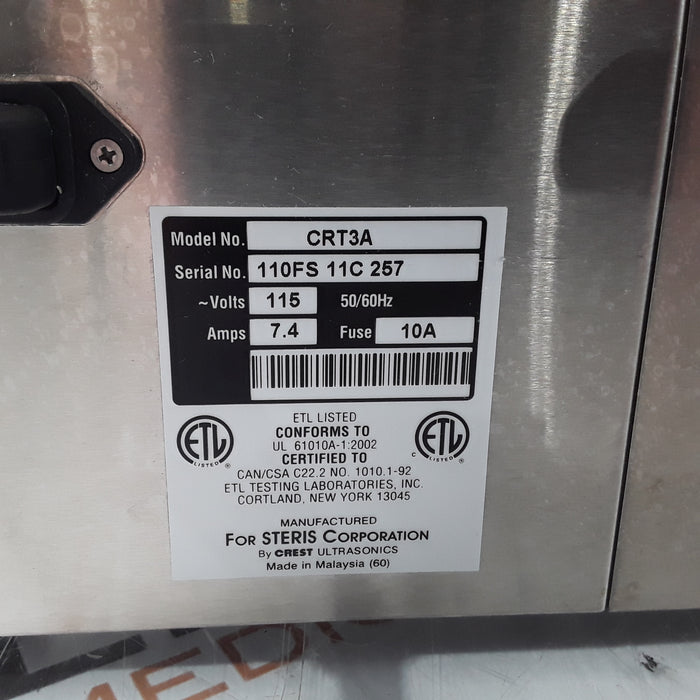 Steris CRT3A Ultrasonic Cleaner